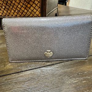 Kate Spade Authentic Kate Spade Silver Glitter Wallet